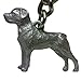 Rottweiler George Harris Pewter Keychain