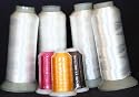 4 Extra Large Spools of White Bobbin Thread - 5000 Mts Each