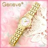 Solid 14K Polished & Textured Panther Link Watch by Geneve