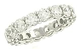 Round Common prong Set Diamond Eternity Band 4.30cttw