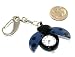 Navy Blue & Black Ladybug Key Chain Purse Charm Watch