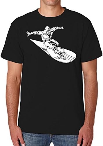 Shineshop Cotton Tshirt A0441 THE SILVER SURFER Black Mens Standard Weight T-Shirt