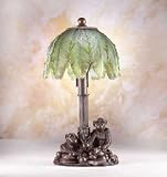 Review Aspen Country Store  / Decorative Lamp: Monkeys Under Palm Tree Lamp with Green Glass Shade - Aspen Country Store