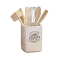 Premier Housewares Vintage Home Square Utensil Jar with Tools