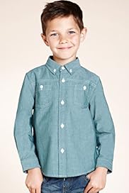 Pure Cotton Button Down Collar Plain Shirt
