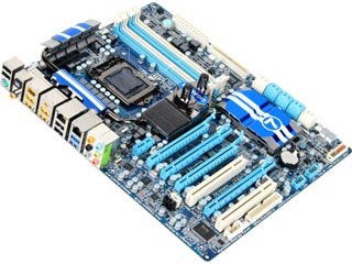 GIGABYTE マザーボード ATX LGA1156 Intel P55 DDR3 PCI-Ex16 PCI-E PCI S-ATA PATA USB3.0 USB2.0 IEEE1394a GbE GA-P55A-UD7 REV2