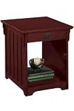 Craftsman Open End Table With Drawer