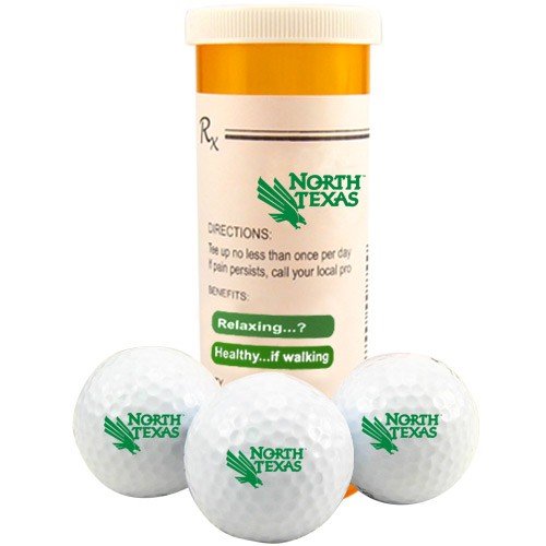 North Texas Mean Green Rx Three Pack Golf Balls