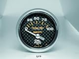 Auto Meter | 4727 2 1/16 Carbon Fiber Series - Oil Pressure Gauge - Electric - 0-100 PSI