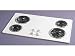 Frigidaire FEC36C4AS 36" Coil Electric Cooktop with 4 Multi-Wrap Coil Elements & Chrome Drip Bowls: White on White