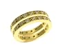 18k Yellow Gold Eternity Band Ring Set w/ Diamonds (.76ctw, G, VS) by Diana Heimann