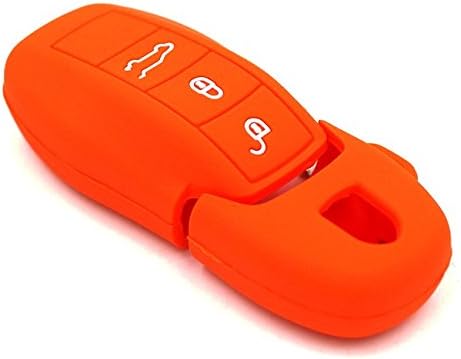 Stanniz Orange Smart Key Remote Silicone Skin Case Cover for Porsche Panamera Cayenne Macan