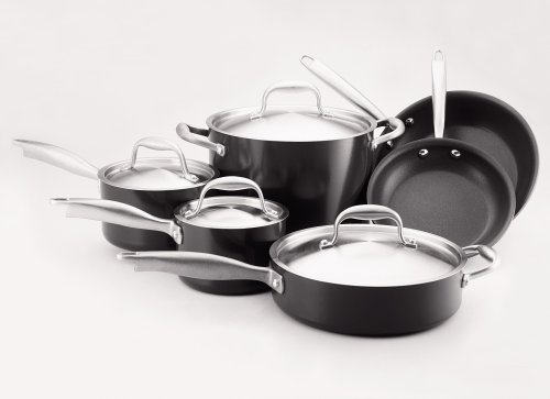 Anolon Nonstick Dishwasher Safe Titanium 10-Piece Cookware set 