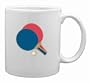 White Mug with the image of: Ping Pong