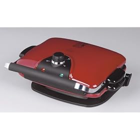 George Foreman GRP90WGR Next Grilleration Removable-Plate Grill with 5 Plates, Red