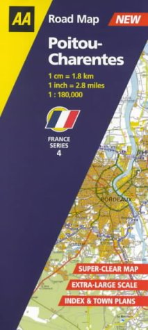 City Travel Guides Discounted  Books : Poitou-Charentes (AA Road Map France Series)
