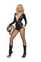 Sexy Halloween Costumes Nascar Race Car Driver Girl Checkered Dress Costume Theme Party Outfit Leg Avenue