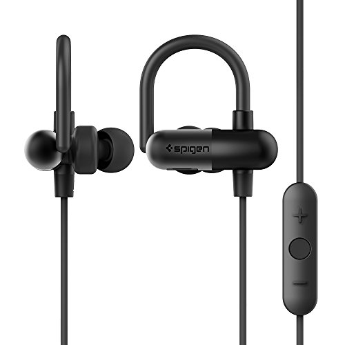 Bluetooth Headphones, Spigen Premium Wireless Headphones Bluetooth 4.1 Noise Cancelling w/ Microphone Sweatproof Headset for iPhone 7/7 Plus/SE/6S/6, Galaxy Note 7/S7/S7 Edge & Any Bluetooth Device
