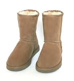 Sheep Touch Women's Twin-Face Australian Sheepskin Classic Short Boots Chestnut | Free Shipping in US