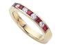 0.70 cttw Karina B(tm) Genuine Ruby Band - Platinum, 18kt White or Yellow Gold