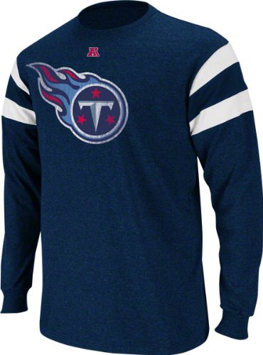 Tennessee Titans Navy End of Line III Long Sleeve Jersey Shirt