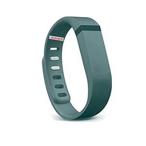 NIUTOP® Fitbit Flex Wristband Wrist Band Bracelet with Clasp Replacement Accessory for Fitbit Flex Activity and Sleep Tracker (Deep Grey, Large)