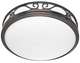 Hunter Sona Bathroom Fan with Light and Nightlight, Imperial Bronze #83002