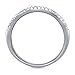 BERRICLE Sterling Silver Round Cubic Zirconia CZ Wedding Bridal Anniversary Half Eternity Band Ring