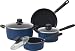 Living Plus Carbon Steel Cookware Set - Dark Blue