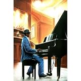 Jazz-Piano, Art Poster Print, 24 by 36-Inch