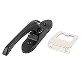 uxcell　クレセントサッシロック　窓用補助錠　メタル製シルバートーン　クレセントデザイン　9cm長