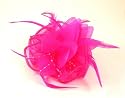 Ladies bright pink fashion fascinator - fas20