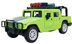 NEW 1:32 Hummer H1 SUT four-door Diecast Car Model Collection W/ light&sound Green