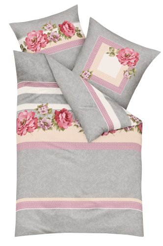 Kaeppel G-102576-09D3-VADS Bettw&auml;sche Belle de Nuit Farbe Silber Qualit&auml;t Superfein Satin, Preisvergleich