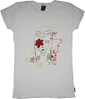 Emily the Strange juniors women's shirt tee Flower Eye Drawing White