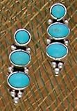 Turquoise and Sterling Silver Earrings, #TP109