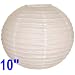 White Chinese/Japanese Paper Lantern/Lamp 10" Diameter - Just Artifacts Brand