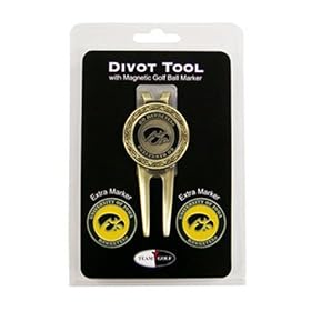 Click here to buy Iowa Hawkeyes Divot Tool and Marker Set from Team Golf.
