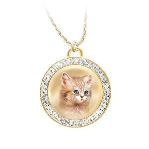 Jurgen Scholz A Cat Is A Friend Fur Ever Pendant Necklace by The Bradford Exchange
