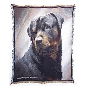 rottweiler throw blanket