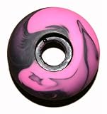 Blank Skateboard Wheels (50mm, Pink/Black Swirl)