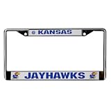 Kansas Jayhawks Chrome License Plate Frame