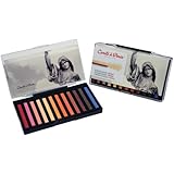 Cont&eacute; &agrave; Paris Colored Crayons Set with 12 Assorted Portrait Colors