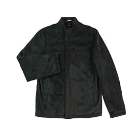 Claiborne Ultralight Twill Shearling Eisenhower Jacket