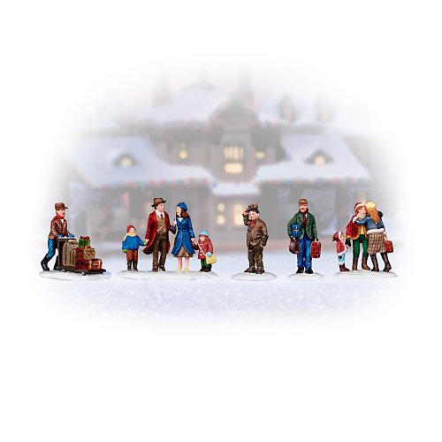 Whistlestop Junction Christmas Village Accessory Set by The Bradford Exchange-image