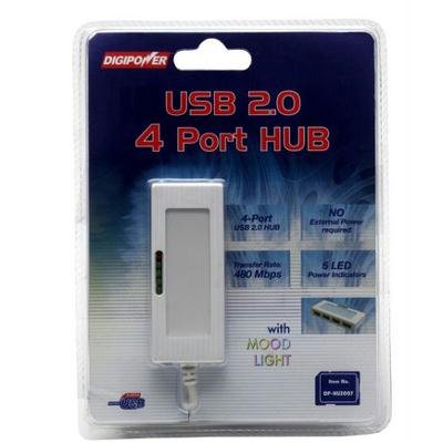 Digipower DP-HU2007 4-Port USB Hub with Mood Light