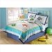 Colorful Sea Twin Quilt with Pillow Sham