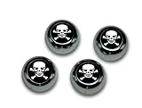 Skull ABS Chrome Snap Caps