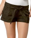 GUESS? Lizzy Belted Pinstriped Shorts