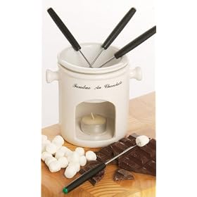 Premier Housewares Ceramic Chocolate Fondue Set